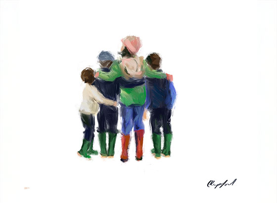 Digital family artwork