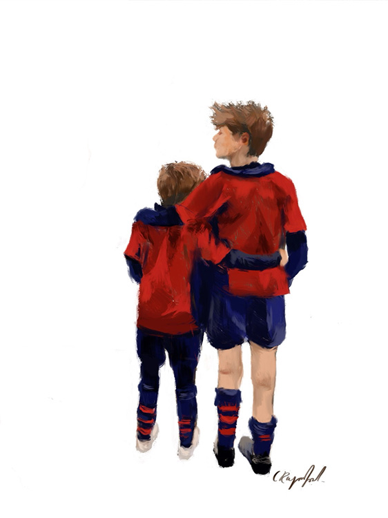 Personalised digital artwork commissions in London. Process step 5, Completion & Final Files